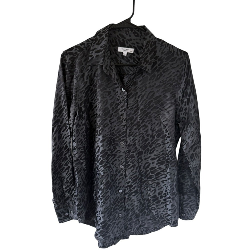 Equipment Essential Leopard Button Down Shirt - image 3
